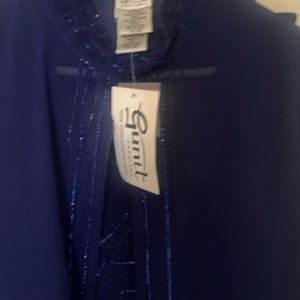 Dressy 3 piece outfit.  Never worn.  A beautiful royal blue